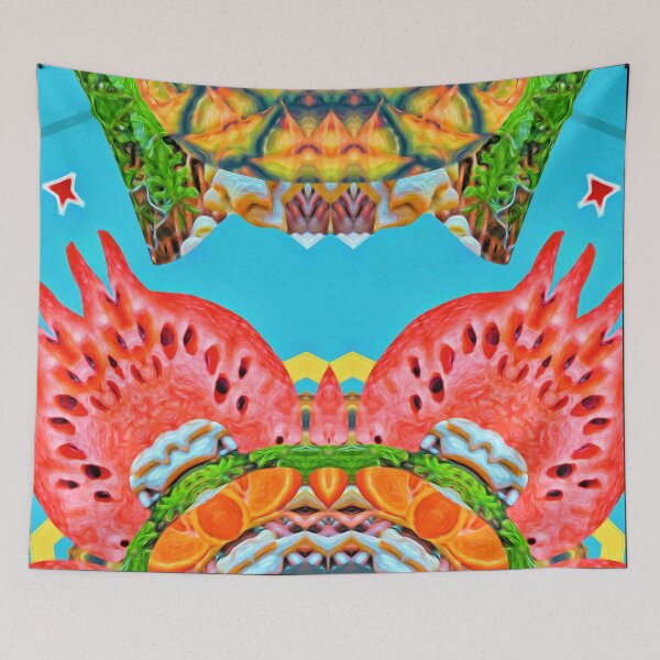 Item preview, WONDERFUL PAINTING GUAVA PINEAPPLE ORANGE & GINGERBREAD COOKIES  FOR CHRISTMAS - ABSTRACT TROPICAL FRUIT COCKTAIL FROM ARUBA - ARUBA FLAG - ARUBA, ONE HAPPY ISLAND! designed and sold by Ralek.