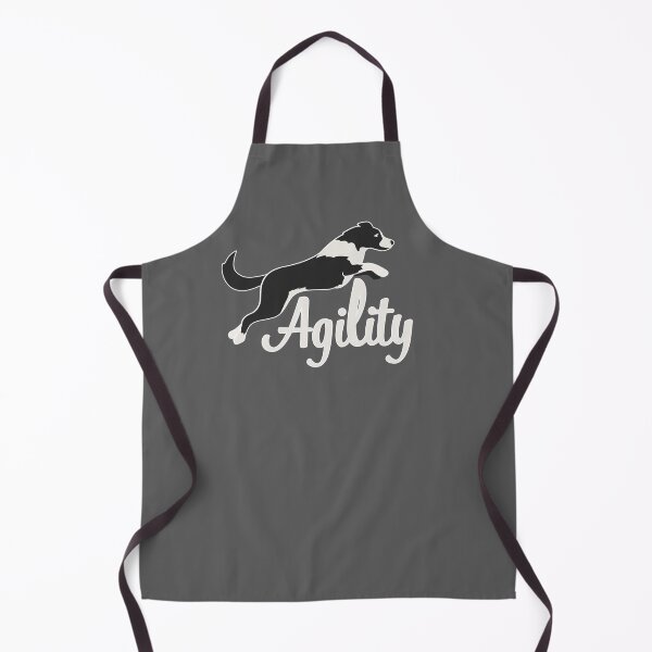 Item preview, Black and white border collie jumping with agility in white for dog lovers designed and sold by PausePapote.