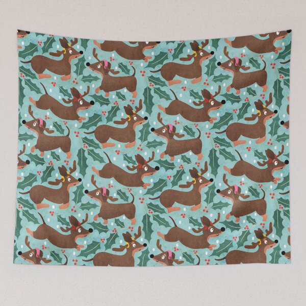 Item preview, Christmas Sausage Dogs designed and sold by RebeccaFlaherty.