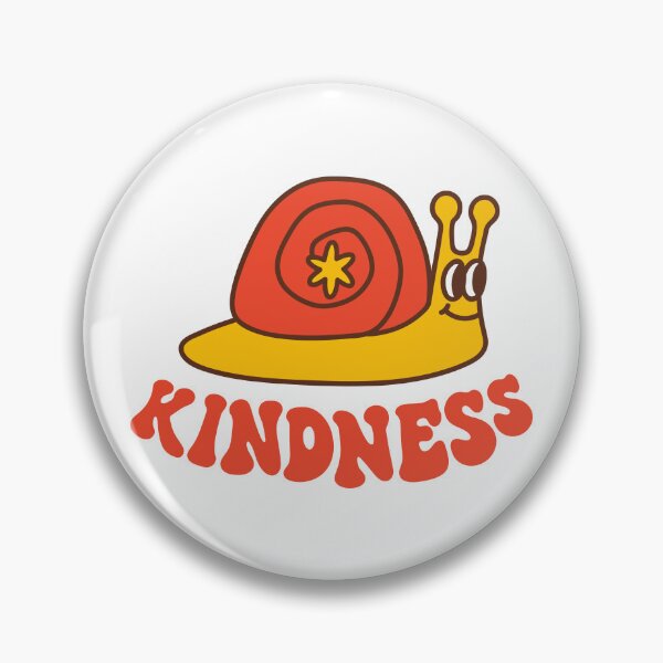 Item preview, Retro snail and text Kindness designed and sold by Viaire.