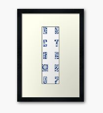 Doctor Who? Framed Print