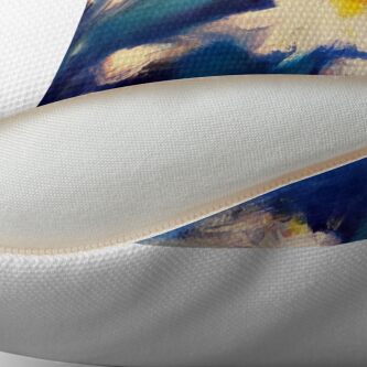 Coussin ''Bleu printanier' : autre vue