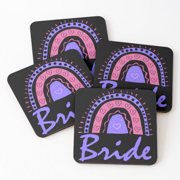 Item preview, Bride Cute Fun Doodle Boho Rainbow designed and sold by LadySaltwater.