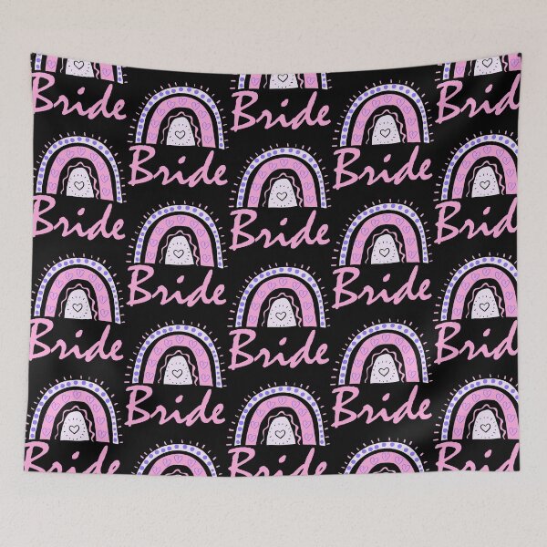 Item preview, Bride Cute Fun Doodle Boho Rainbow designed and sold by LadySaltwater.
