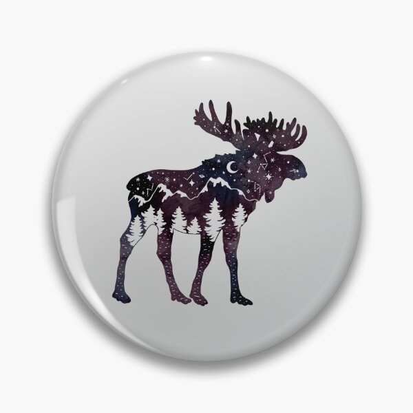 Artikelvorschau, Moose Mountains Watercolor entworfen und verkauft von pinapurri.