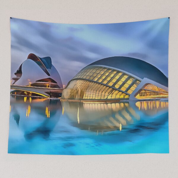 Item preview, The City of Arts and Sciences Valencia (Painting) designed and sold by cmphotographs.