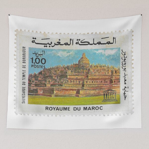 Item preview, Vintage 1985 Morocco UNESCO Stamp designed and sold by yousufi.