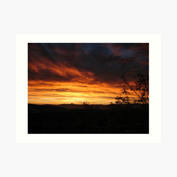 Sky on Fire Art Print