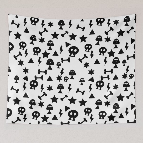 Item preview, Skull Bone Pattern background Crafts Design Graphic Pillows Totes T-shirt Dresses Cap Shower Curtains designed and sold by DigitalBank.