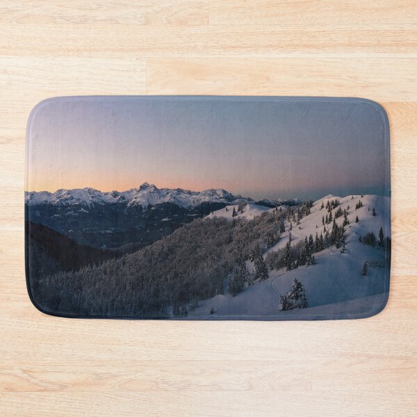 Item preview, Magical winter sunset with mountain Triglav designed and sold by Patrik Lovrin.
