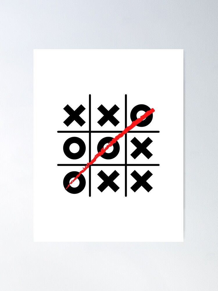 Tic tac toe Poster by Vectorqueen