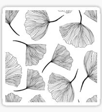 Fantasy flowers black and white. Sticker