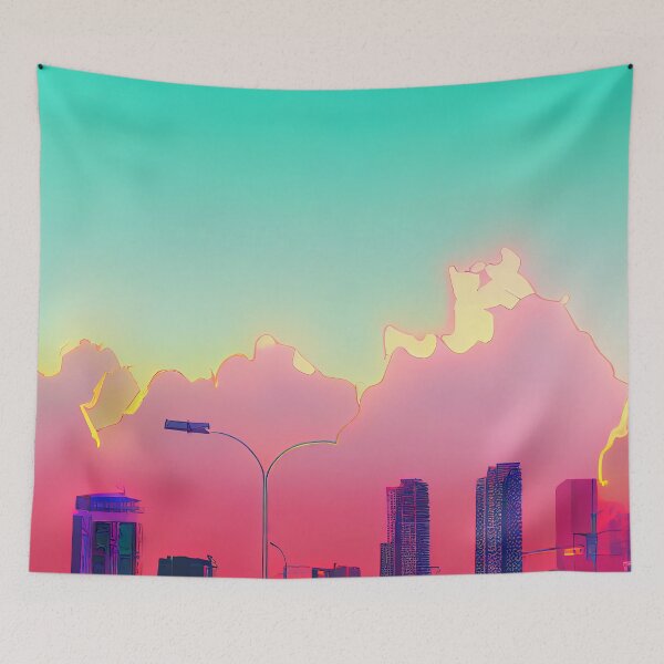 Item preview, Long Beach Neon Vaporwave  designed and sold by ComicsFactory.