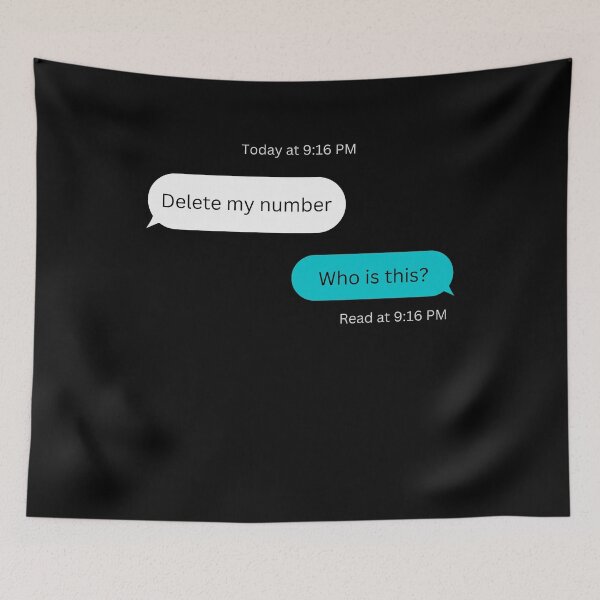 Item preview, Delete My Number Who Is This  designed and sold by Kiarasboutique.