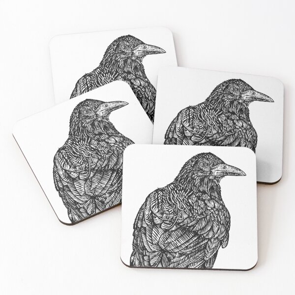 Item preview, RAVEN - ink portrait .1 designed and sold by lautir.