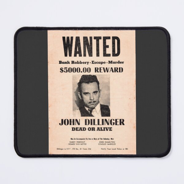 Item preview, John Dillinger Wanted Poster designed and sold by Jools-57.