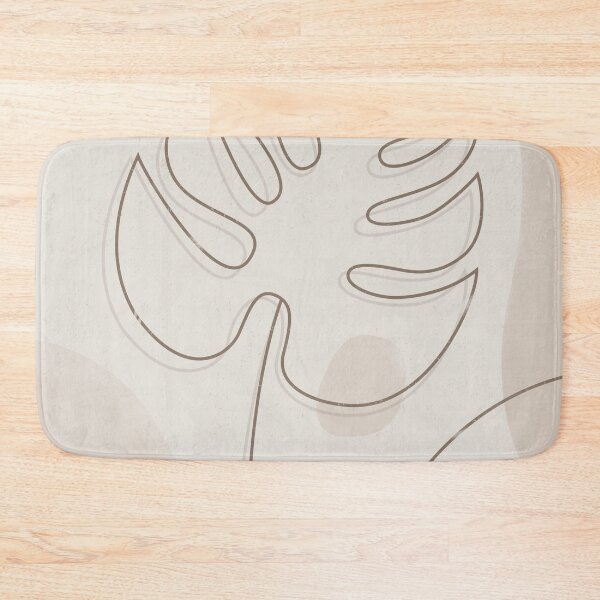 Item preview, Neutral Monstera Leaves designed and sold by AluraHome.