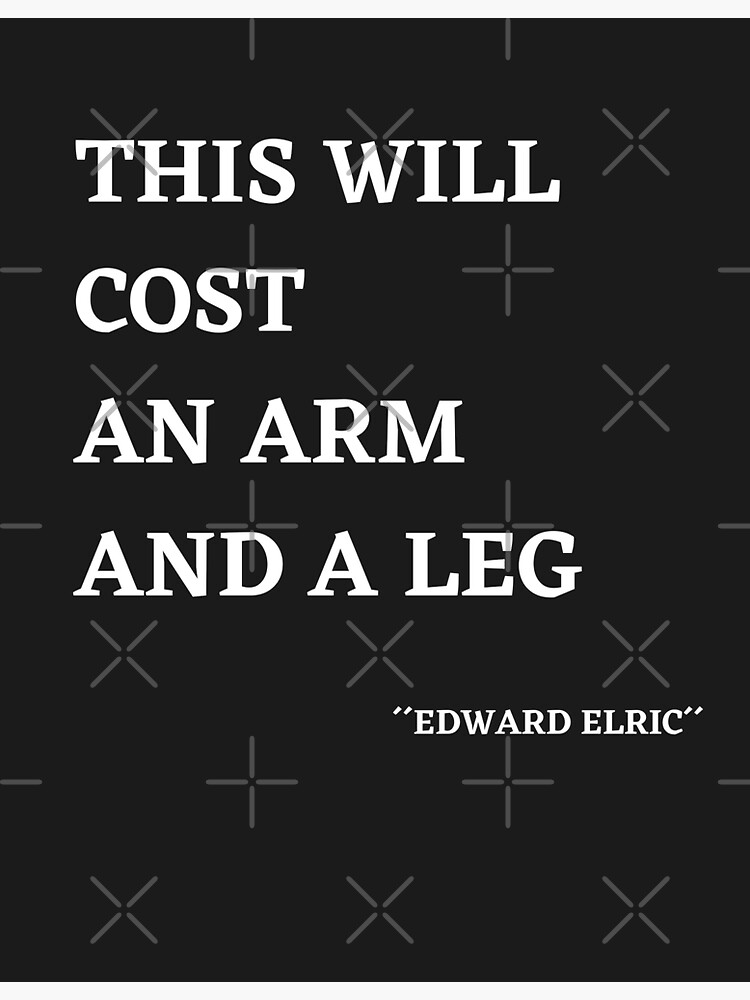 "This Will Cost An Arm And A Leg" Sticker for Sale by EffingArt Redbubble