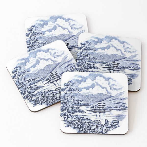 Item preview, Vintage landscape porcelain desing designed and sold by angelisart.