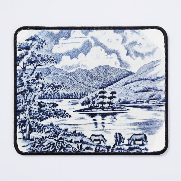 Item preview, Vintage landscape porcelain desing designed and sold by angelisart.