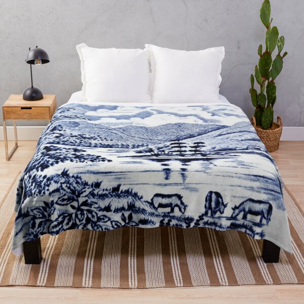 Item preview, Vintage landscape porcelain desing designed and sold by angelisart.