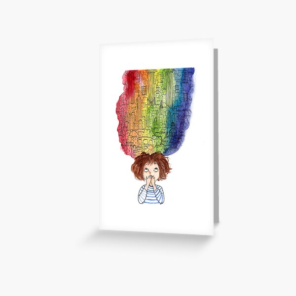 Item preview, rainbow thoughts designed and sold by MankaKasha.