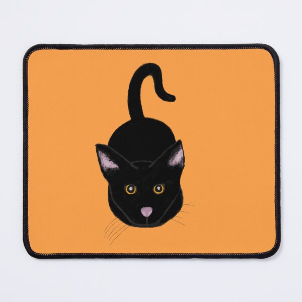 Item preview, Demanding Black Cat Stare designed and sold by VoilaDalilah.