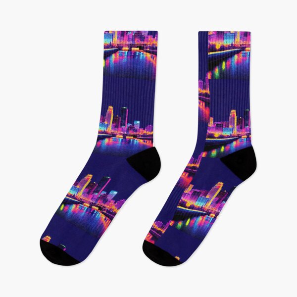 Item preview, Minneapolis Neon Vaporwave  designed and sold by ComicsFactory.