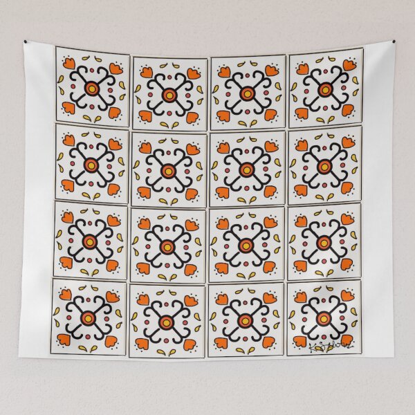 Item preview, Orange Poppy Talavera designed and sold by kschowe.