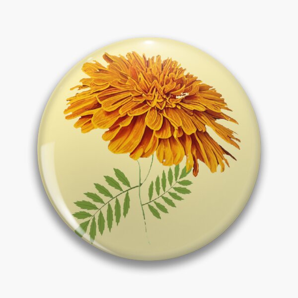 Item preview, Digital ai botanical illustration of marigold designed and sold by Gala-life1.