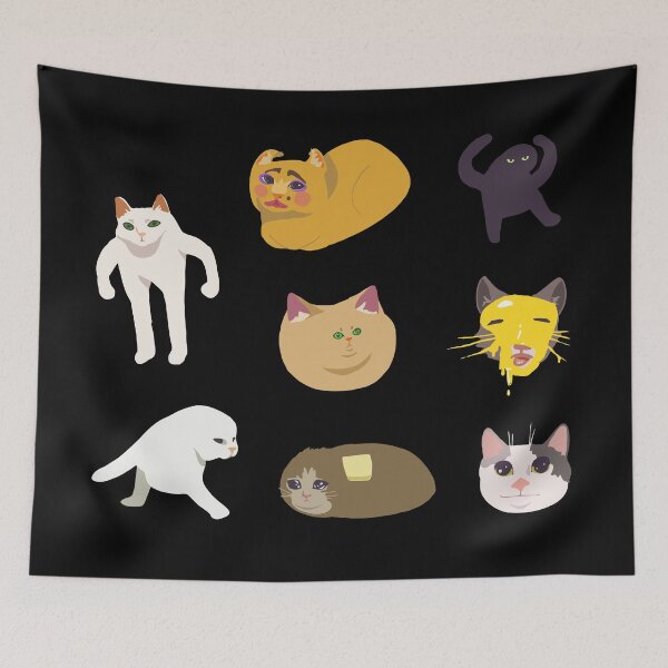 Item preview, Cursed Cat Image designed and sold by printify.