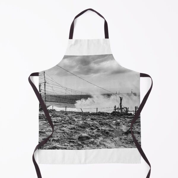Item preview, Big wave hits swinging rope foot bridge to rock island designed and sold by kall3bu.