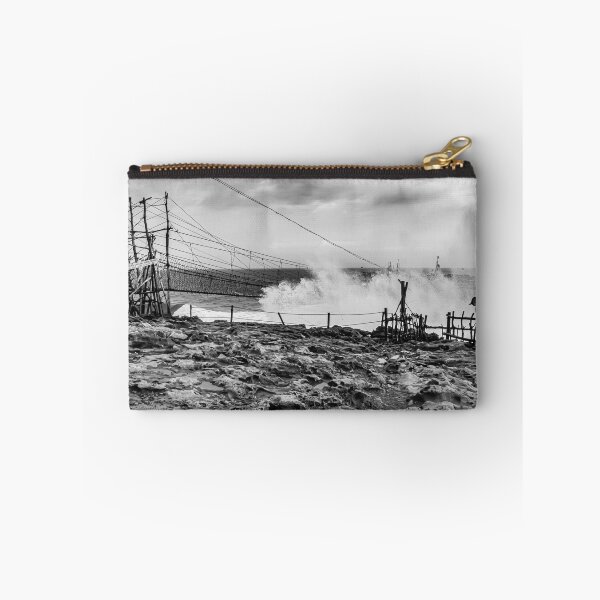 Item preview, Big wave hits swinging rope foot bridge to rock island designed and sold by kall3bu.