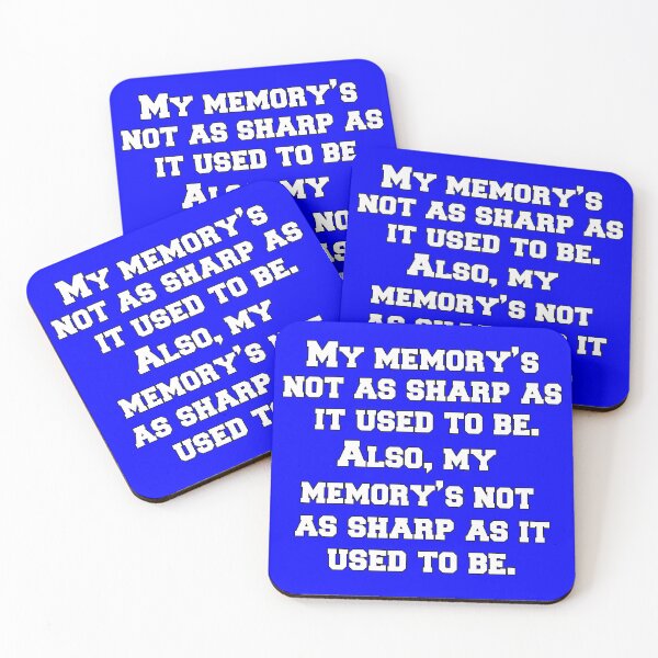 Item preview, Senior Citizen Funny Humor My Memory’s Not As Sharp As It Used To Be designed and sold by fantasticdesign.