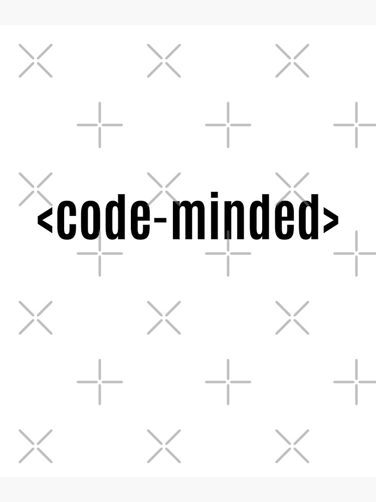 Disover Programmer humor. Developer joke. Code Minded Premium Matte Vertical Poster