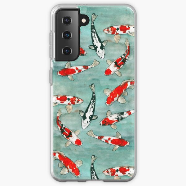 Le ballet des carpes koi Samsung Galaxy Soft Case