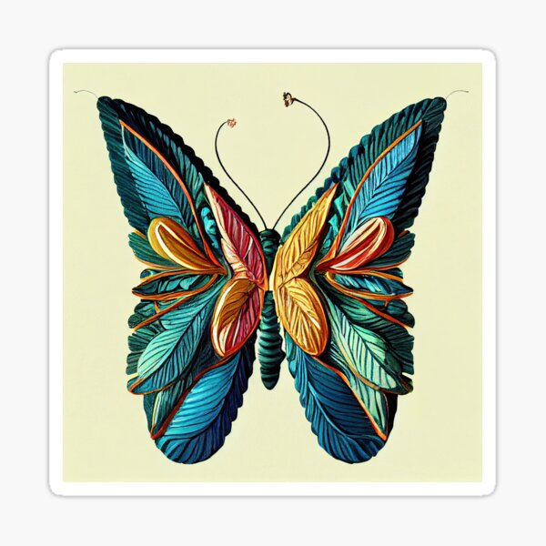 "Flower Butterfly" Sticker for Sale by Alcaselzer Redbubble