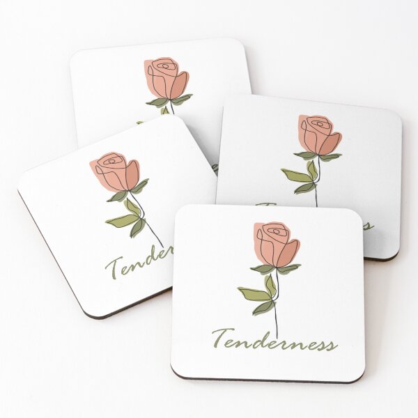 Item preview, Tenderness one line flower, inspirational meanings designed and sold by Targeted Inspire.