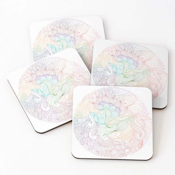 Item preview, Cute Round Zen Multi-Colored Mandala Design  designed and sold by Shaloj.
