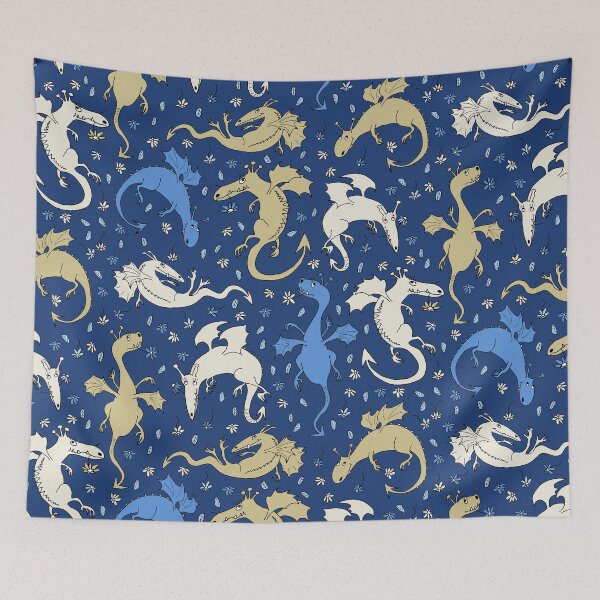 Item preview, Flap your wings in the flower rain - blue designed and sold by kobyakov.