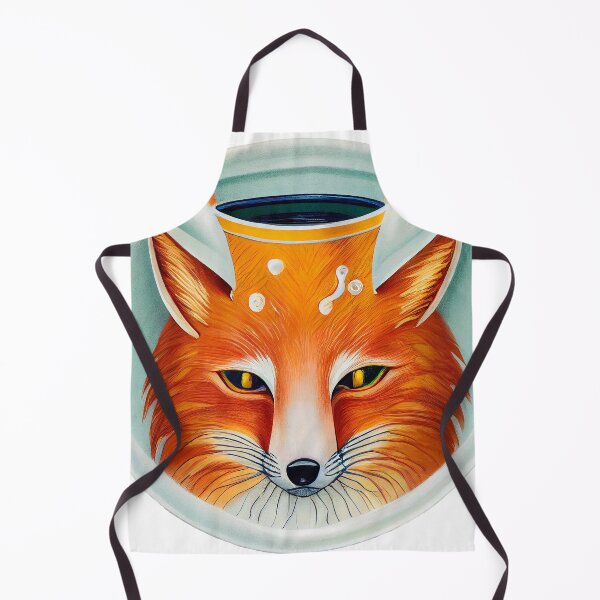 Item preview, Elegant fox naive art designed and sold by GorinART.