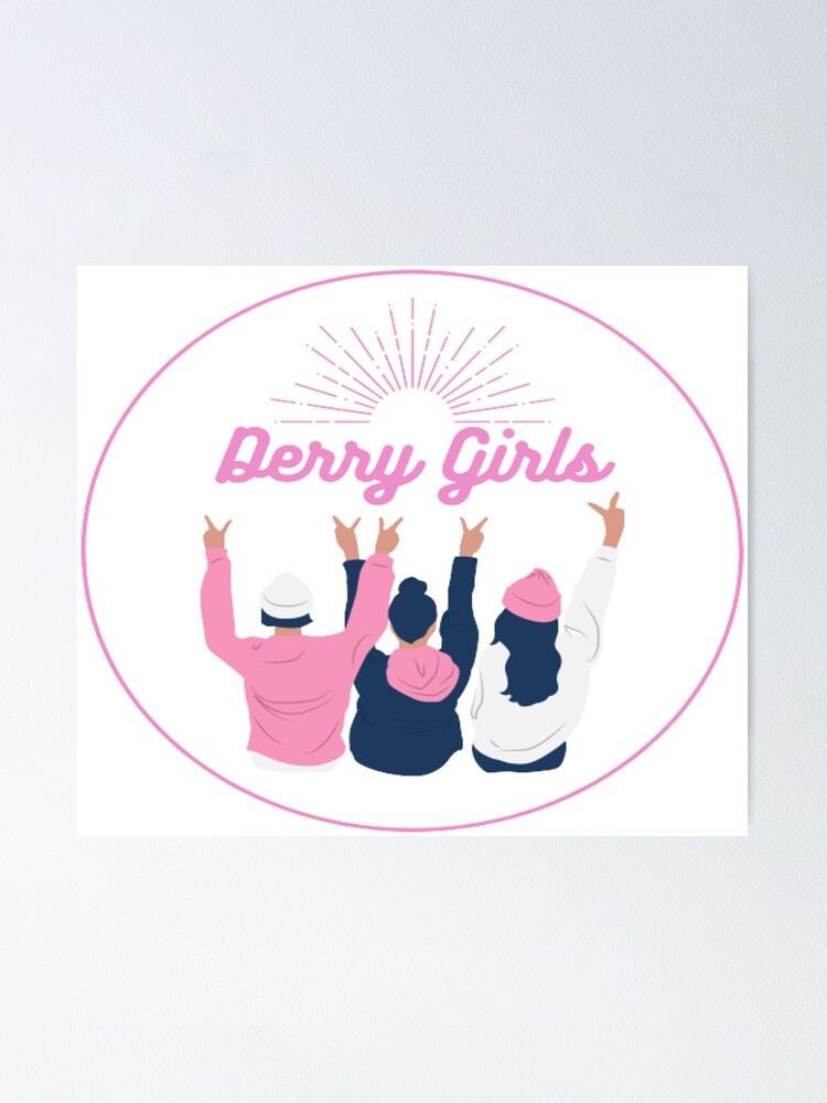Poster Derry Girls Sur Toile - 40 X 60 Cm, Sans Cadre | Décoration Murale Déco Pour Salon, Chambre, Bureau