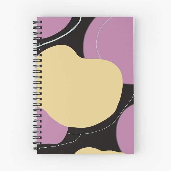 Item preview, Abstract art purple and yellow on black designed and sold by justsannex.