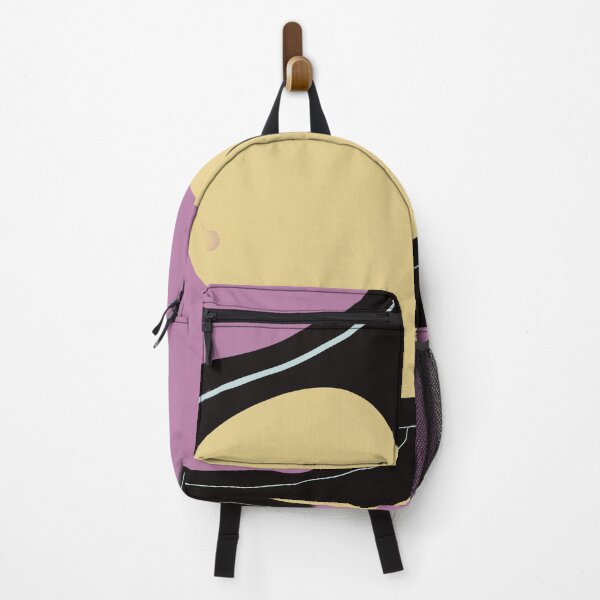 Item preview, Abstract art purple and yellow on black designed and sold by justsannex.