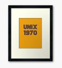 Unix 1970 Framed Print