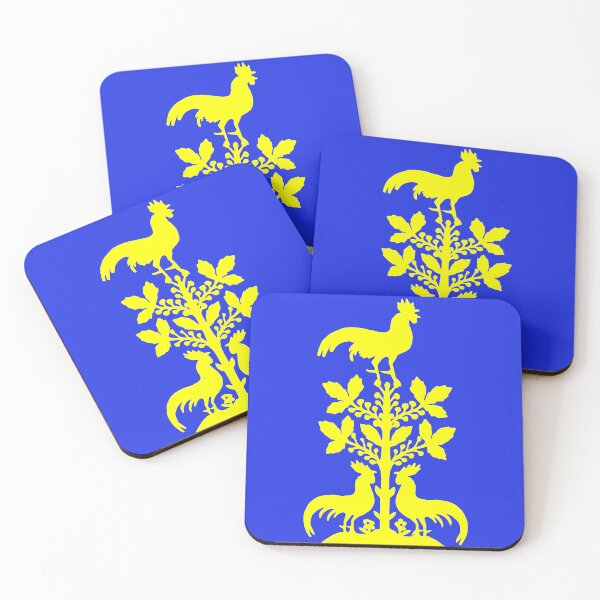 Item preview, Fairytale Germany idyll forest birds flowers paper cut silhouette yellow designed and sold by G-M-Designs.