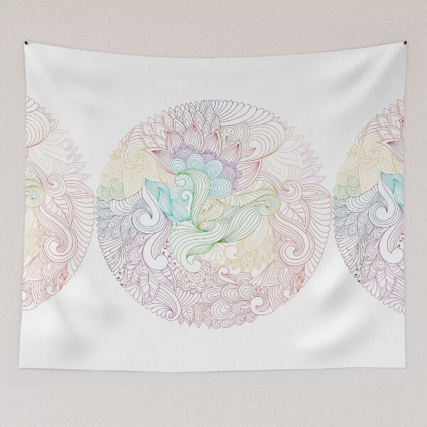 Item preview, Cute Round Zen Multi-Colored Mandala Design  designed and sold by Shaloj.