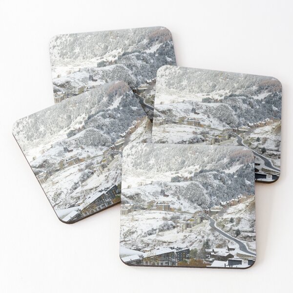 Item preview, Andorra Ski Resorts and Mountains Landscape - Pyrenees in Winter designed and sold by CarolinaReina.