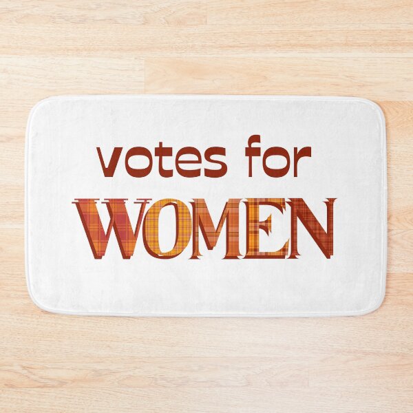 Item preview, VOTES FOR WOMEN | ELECT MORE WOMEN FALL PLAID LETTERS designed and sold by Festive Feminist.