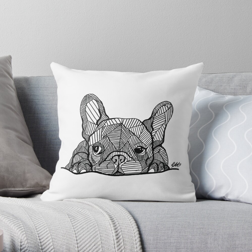 French Bulldog Puppy Throw Pillow
